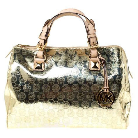 Michael Kors Mirror Metallic Handbag for sale 